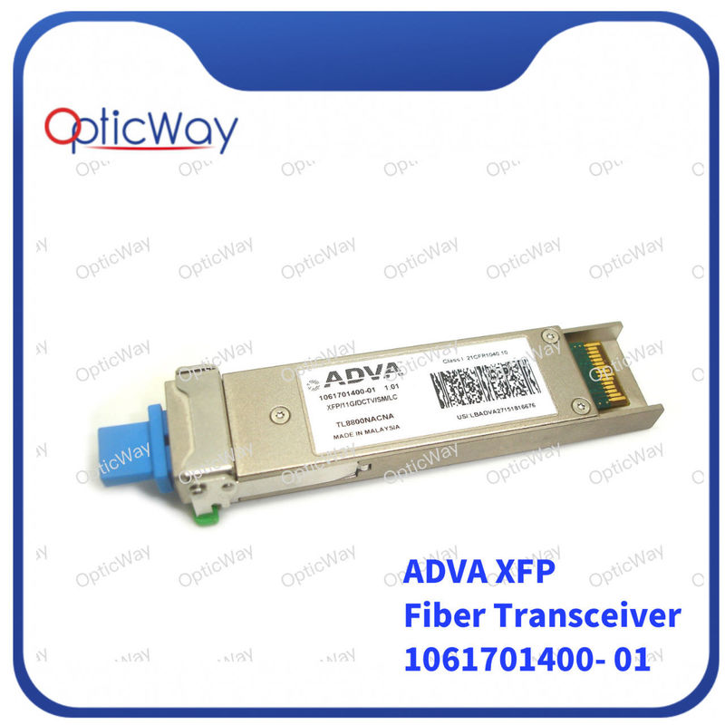 Εναρμόσιμη οπτική μονάδα LC XFP 11G / DCTV / SM / LC DWDM C Band 80km SMF