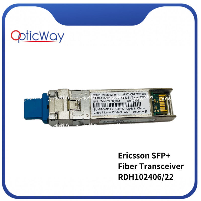 ΕΡΙΚΣΟΝ RDH102406/22 R1A SFP 10G DWDM 192.2THz 40km 1559.79nm CRTUAETLAA SFP+ Δορυφόρος δέκτη ινών